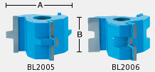 Wedge Tongue and Groove Shaper Cutter Set