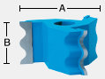 1/2" Bore Double Wave Shaper Cutter