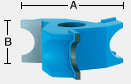 Half Round Shaper Cutter 1/2" Bore