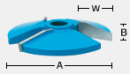 15° Face Cut Raised Panel Shaper Cutter