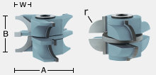 Stile & Rail Shaper Cutters - Quarter Round