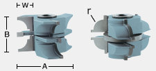Stile & Rail Shaper Cutters - Quarter Bead