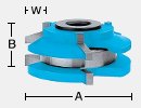 Beveled Stile & Rail Reversible Shaper Cutter