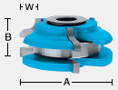 Ogee Stile & Rail Reversible Shaper Cutter