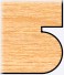 Decorative Beaded Edge, 1/4" bead radius