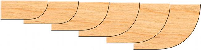 Corner Rounding Cutters - 1-1/4" Bore