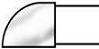 Quarter Round Convex Shaper Cutter - Cove 