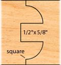 Double Detail Stile and Rail Profile, 1-3/4" Matl.