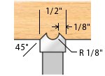 V-Bead Cutter for a tablesaw