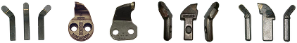 Various 1/2" wide stump grinder teeth